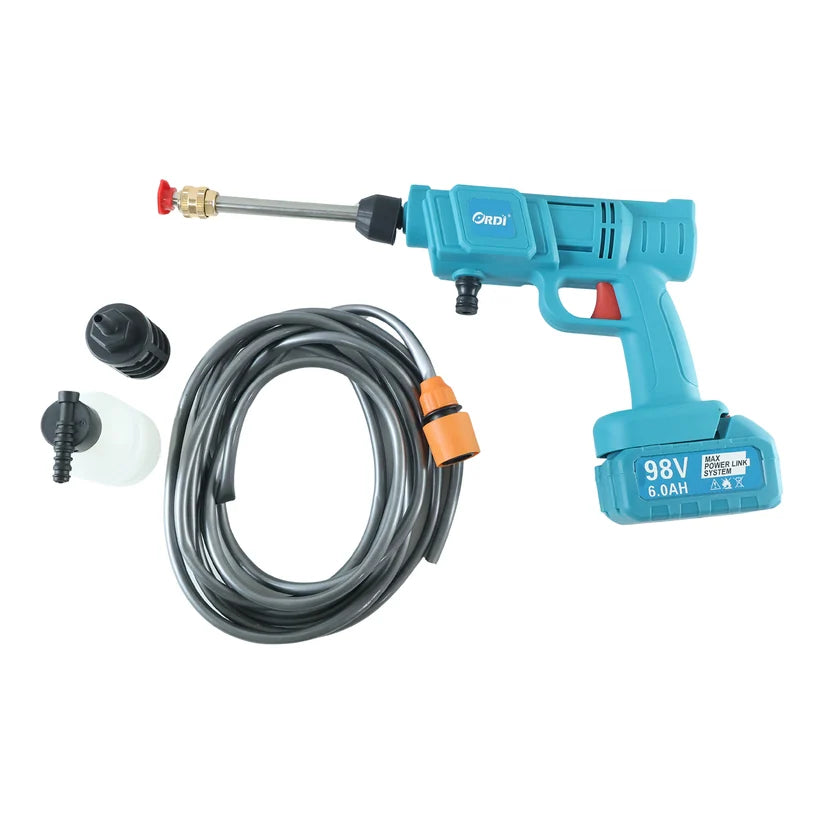 Wireless Car Washer Kit with 98V Battery for Car and Bike