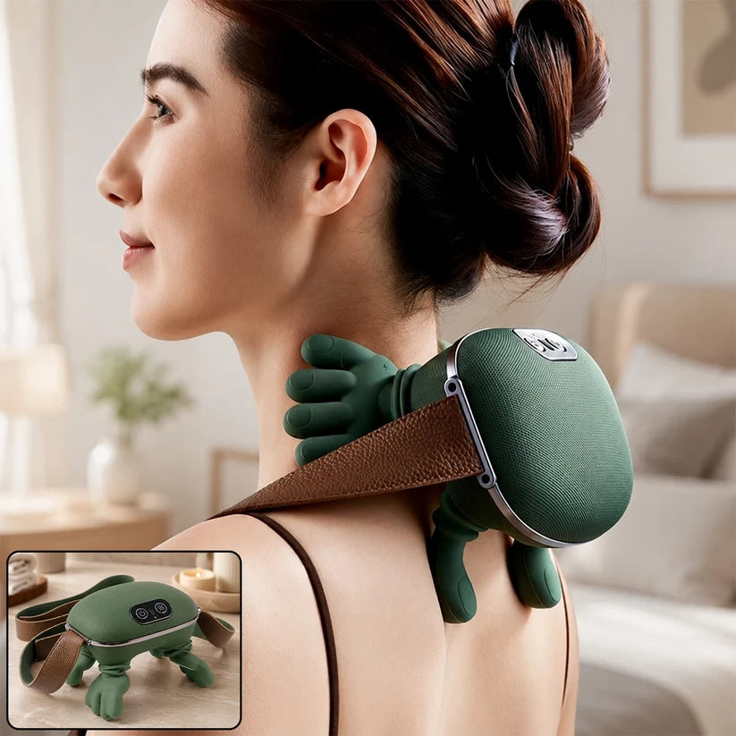 Neck and Shoulder Massager for Men & Women Rechargeable Kneading with Heat